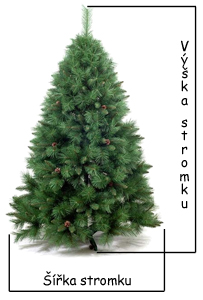 Jak se měří výška a šířka stromku.
